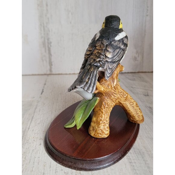 Andrea by Sadek Warbler 1993 vintage 9114 bird flower figure decor - Picture 6 of 8